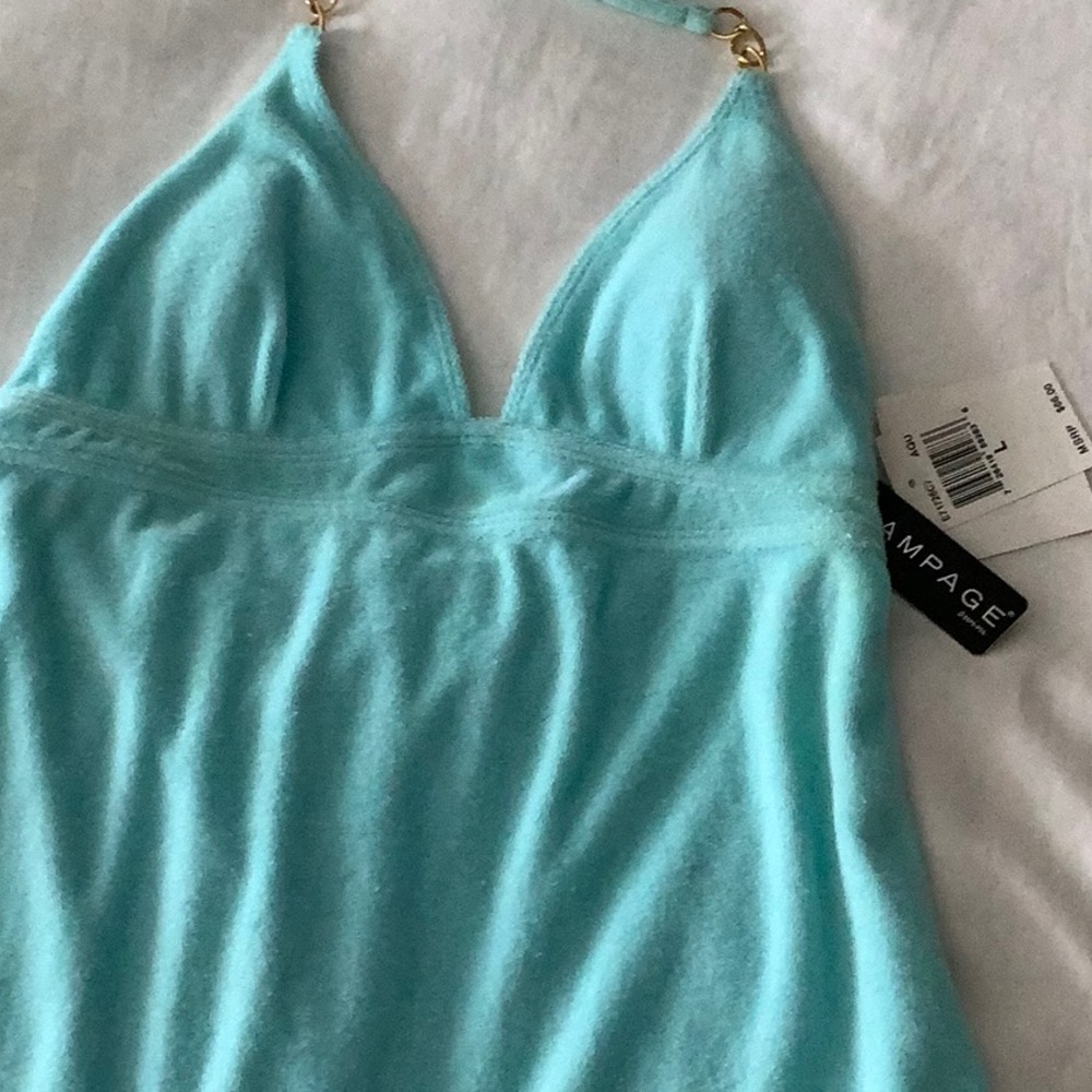 Rampage Aqua Halter Dress